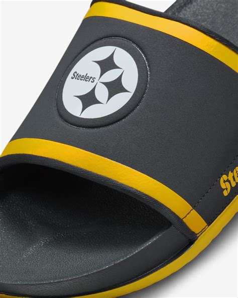 pittsburgh steelers slides|pittsburgh steelers nike slides.